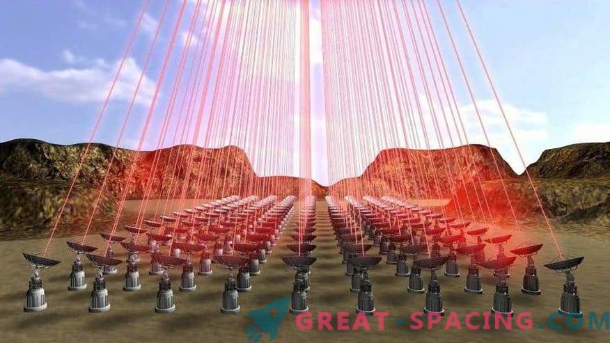 Una scansione del cielo su larga scala mostrerà raggi laser alieni