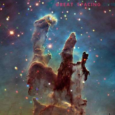 Eagle Nebula ir kūrybos ramsčių tyrimas