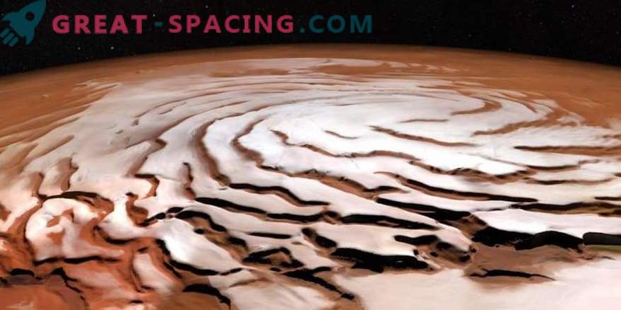 Che aspetto ha la calotta polare di Marte