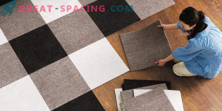 Piastrelle tappeto: caratteristiche e vantaggi del materiale