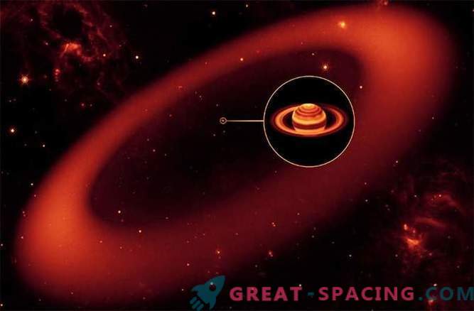 L'anello di Saturno recentemente scoperto eclissa il gigante gassoso