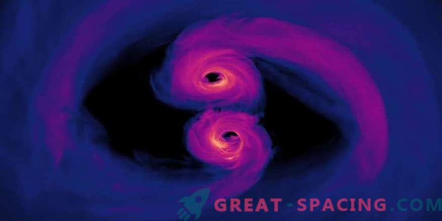 Fusione a spirale di buchi neri supermassicci