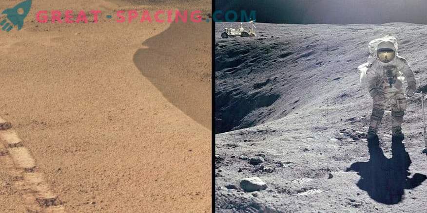 Il cratere marziano ricorda il sito lunare Apollo
