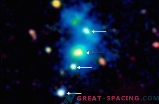 L'aspetto sorprendente di un quartetto di quasar può essere spiegato