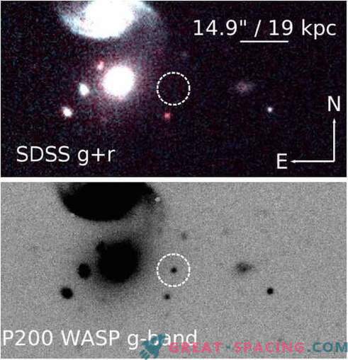 Doppia esplosione di busta di elio creata supernova