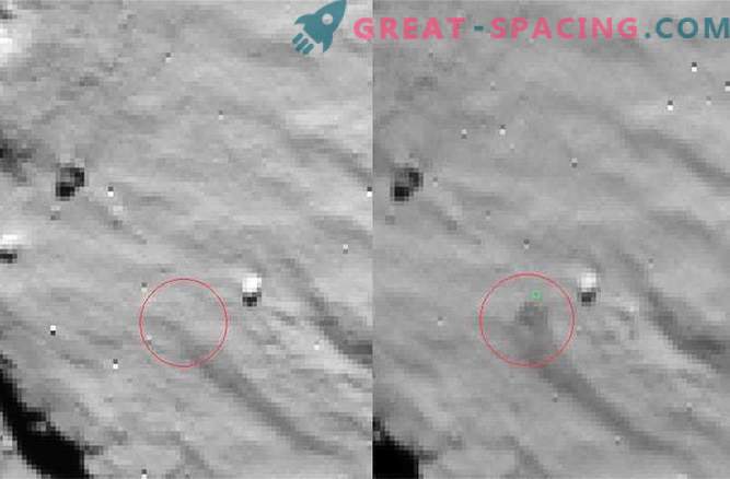 Rosetta ha visto il sito di atterraggio originale di Phil