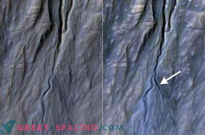 Un nuevo barranco fue descubierto en Marte