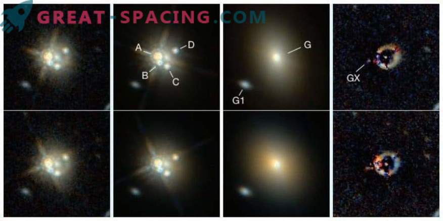 Trovato un insolito quasar rosso con lente gravitazionale