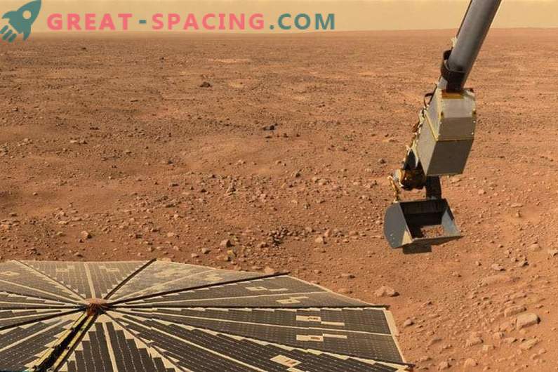 L'acqua salata crea un bacino nel terreno dell'equatore di Marte
