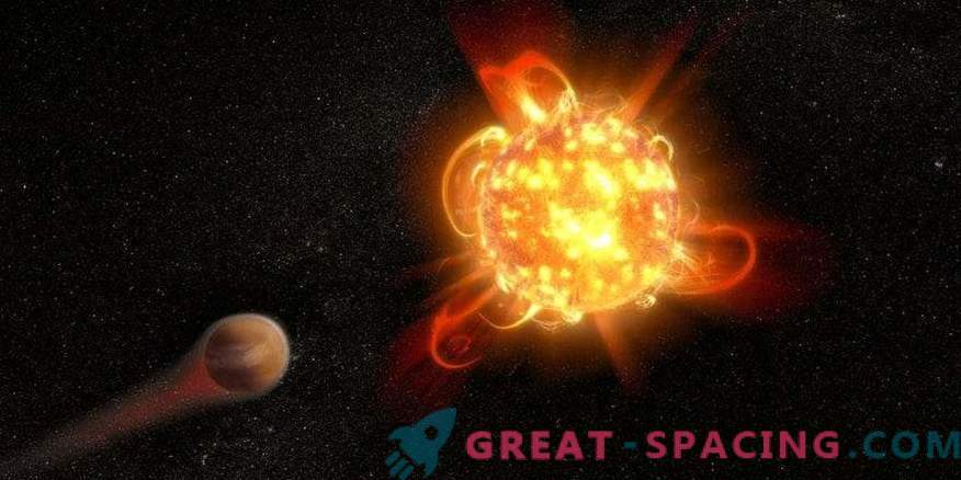 Potenti bagliori di nane rosse minacciano i pianeti