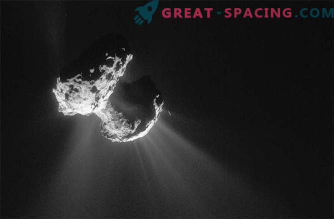 Gli scienziati hanno scoperto giganteschi imbuti sulla cometa Churyumov / Gerasimenko