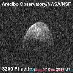 Radar Arecibo riceve immagini Phaeton