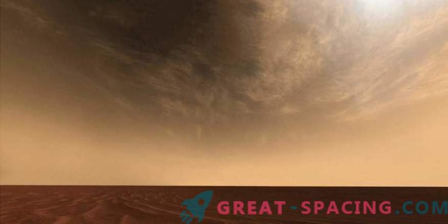 Mars-Express che esplora nuvole ad alta quota