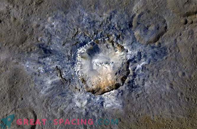 Il cratere poligonale mostra le fratture di Cerere