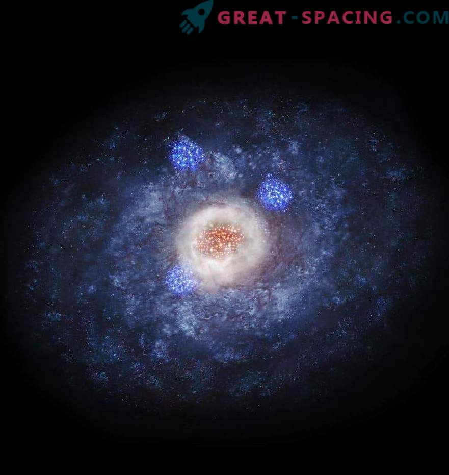 La nascita esplosiva delle stelle cambia forma galattica