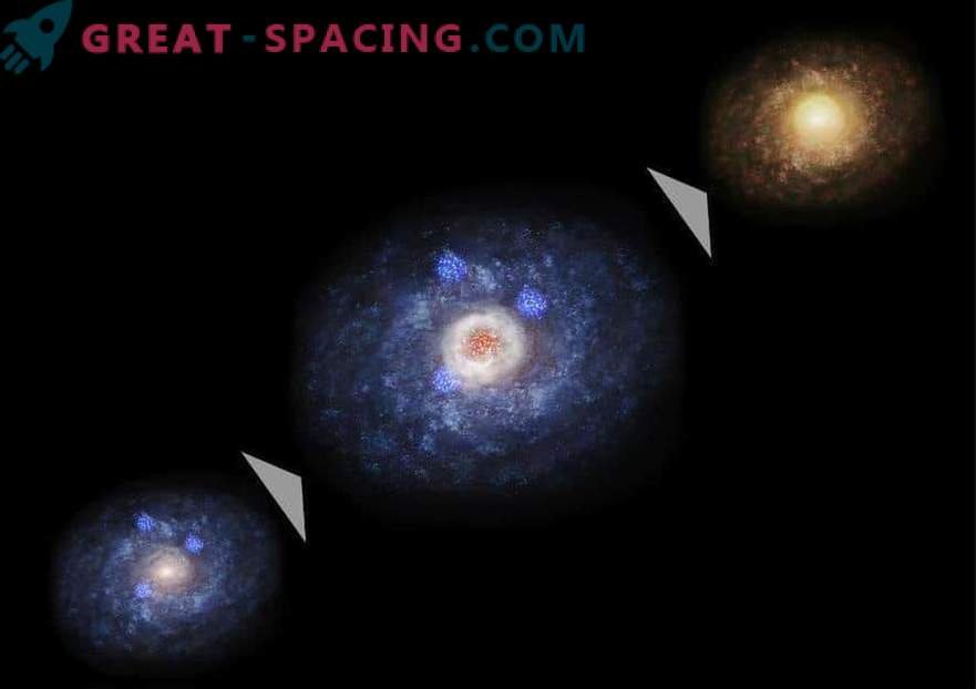 La nascita esplosiva delle stelle cambia forma galattica