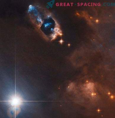 Il Telescopio Hubble cattura oggetti gassosi vicino alla stella neonata