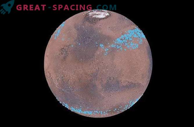 I ghiacciai sotto la superficie di Marte abbondano nell'acqua