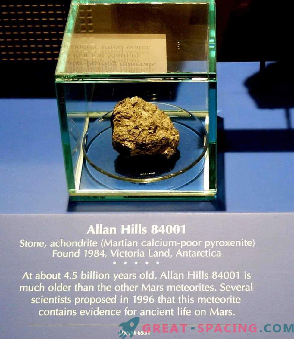 Il meteorite marziano contenente la 
