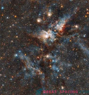 Battaglia sanguinosa tra stelle e polvere nella Nebulosa della Carena
