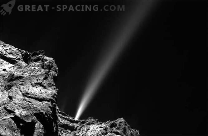 La cometa Rosetta ha lanciato il jet più brillante oggi.
